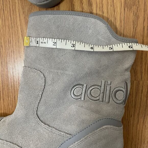 RARE!! ADIDAS gray suede sherpa lined slip on Extaboot size US 8 - Picture 10 of 12